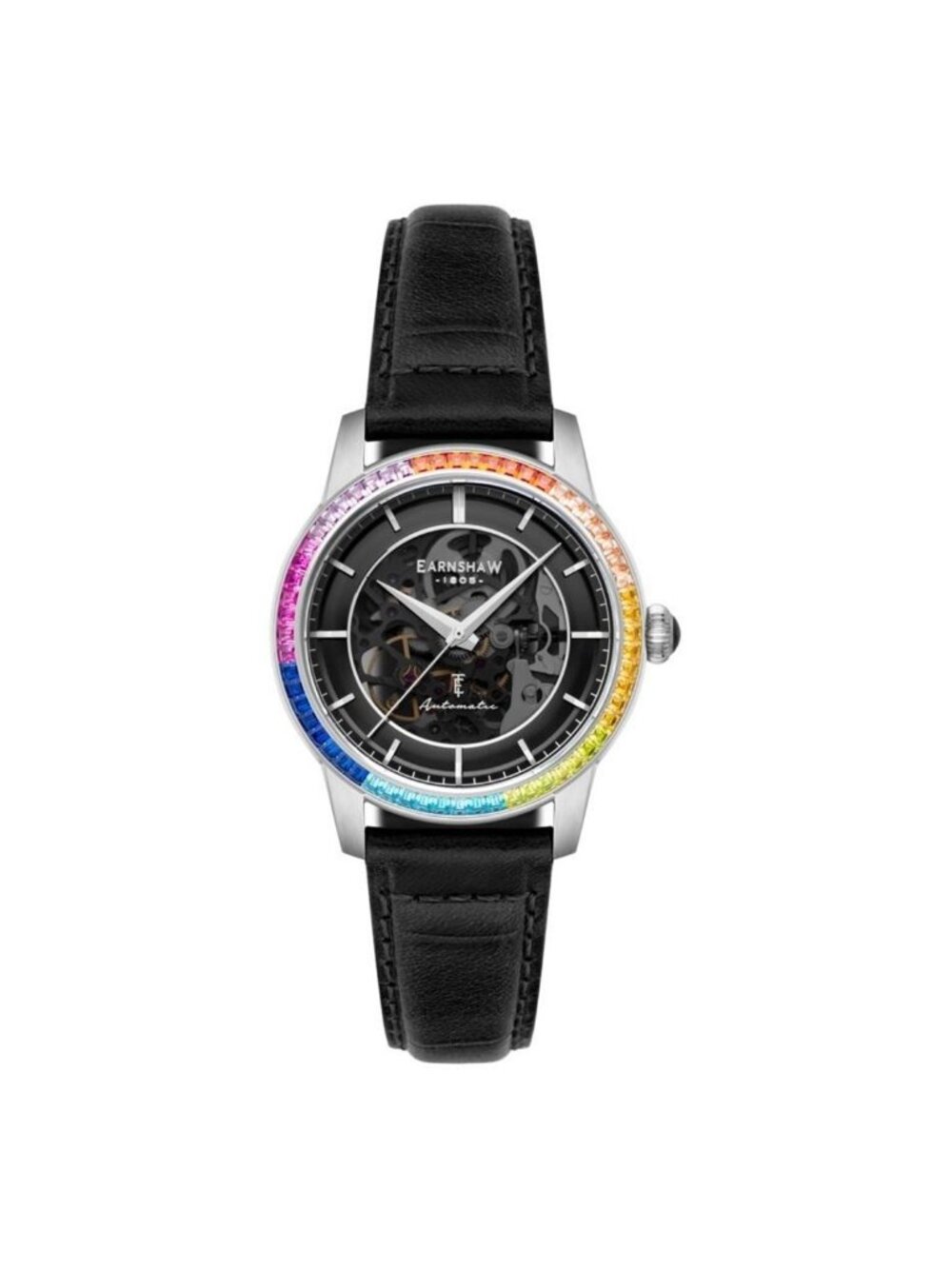 NWT Thomas Earnshaw Glory Automatic Black Dial Men's Watch